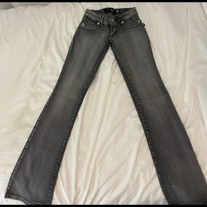 Y2k grey wash jeans